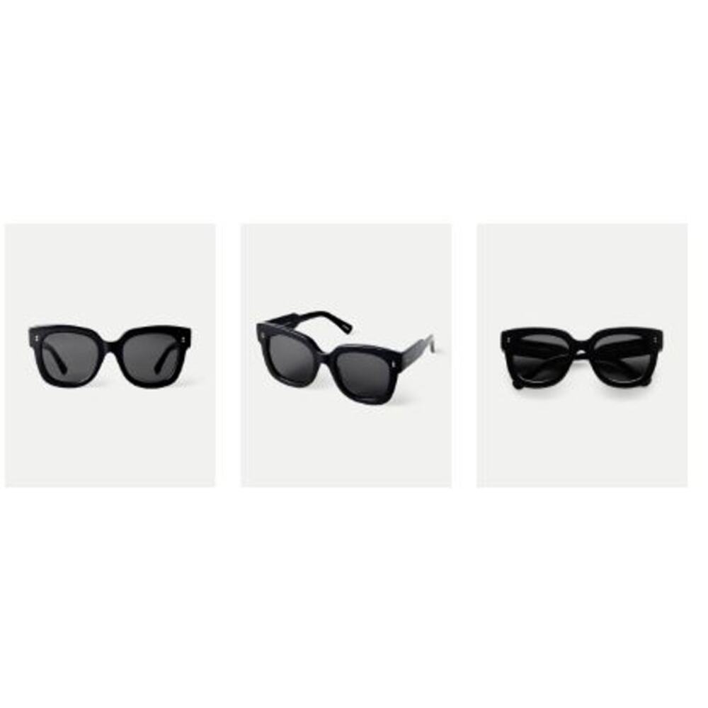 Veronica Beard Reversible CHIMI Women's 08 SUNGLASSES Black NIB 198